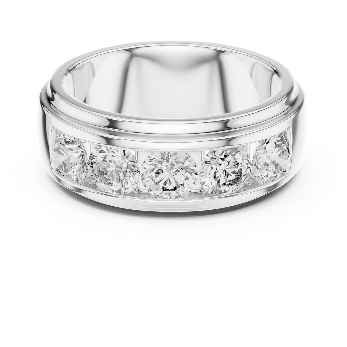 A Bold Five-Stone Diamond Band