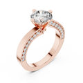 Brilliant Round Diamond on a Modern Channel-Set Diamond Band