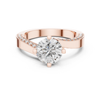 Brilliant Round Diamond on a Modern Channel-Set Diamond Band