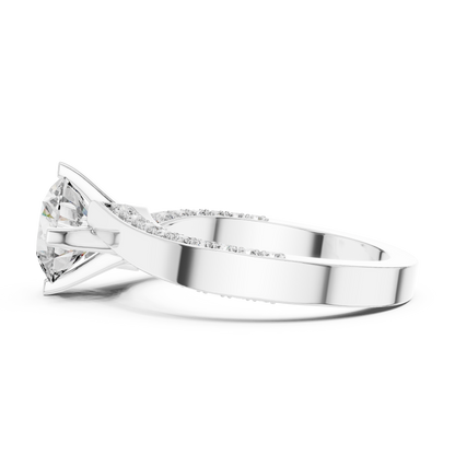 Brilliant Round Diamond on a Modern Channel-Set Diamond Band