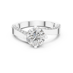 Brilliant Round Diamond on a Modern Channel-Set Diamond Band