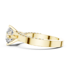 Brilliant Round Diamond on a Modern Channel-Set Diamond Band