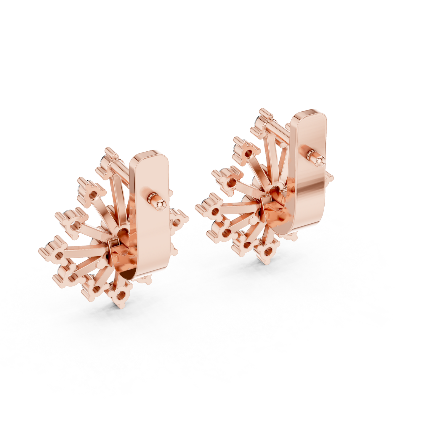 Modern Diamond Hoop Earrings for Women | Sparkling Floral Diamond Hoops