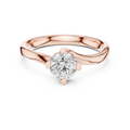 A Brilliant Round Diamond in a Fluid Bypass Setting