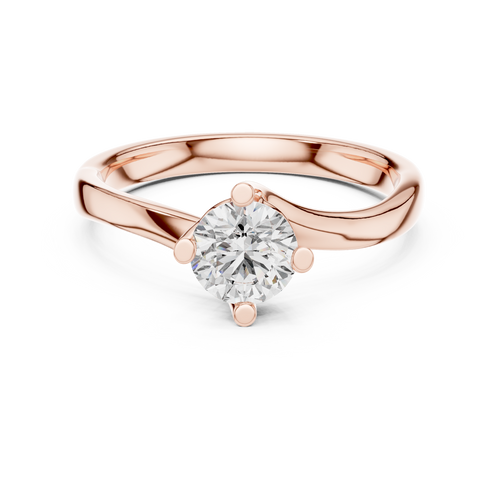 A Brilliant Round Diamond in a Fluid Bypass Setting