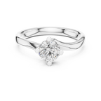 A Brilliant Round Diamond in a Fluid Bypass Setting