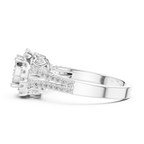 A Brilliant Diamond Cluster with a Cushion