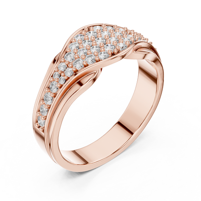 A Brilliant Diamond Cluster Band