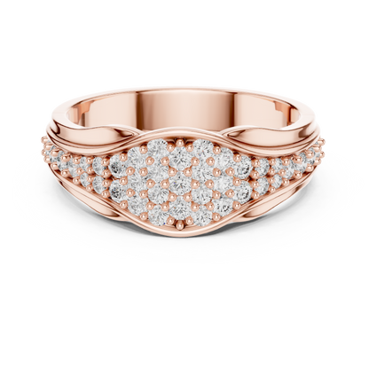 A Brilliant Diamond Cluster Band