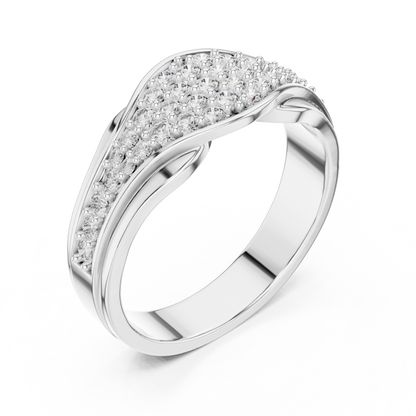 A Brilliant Diamond Cluster Band