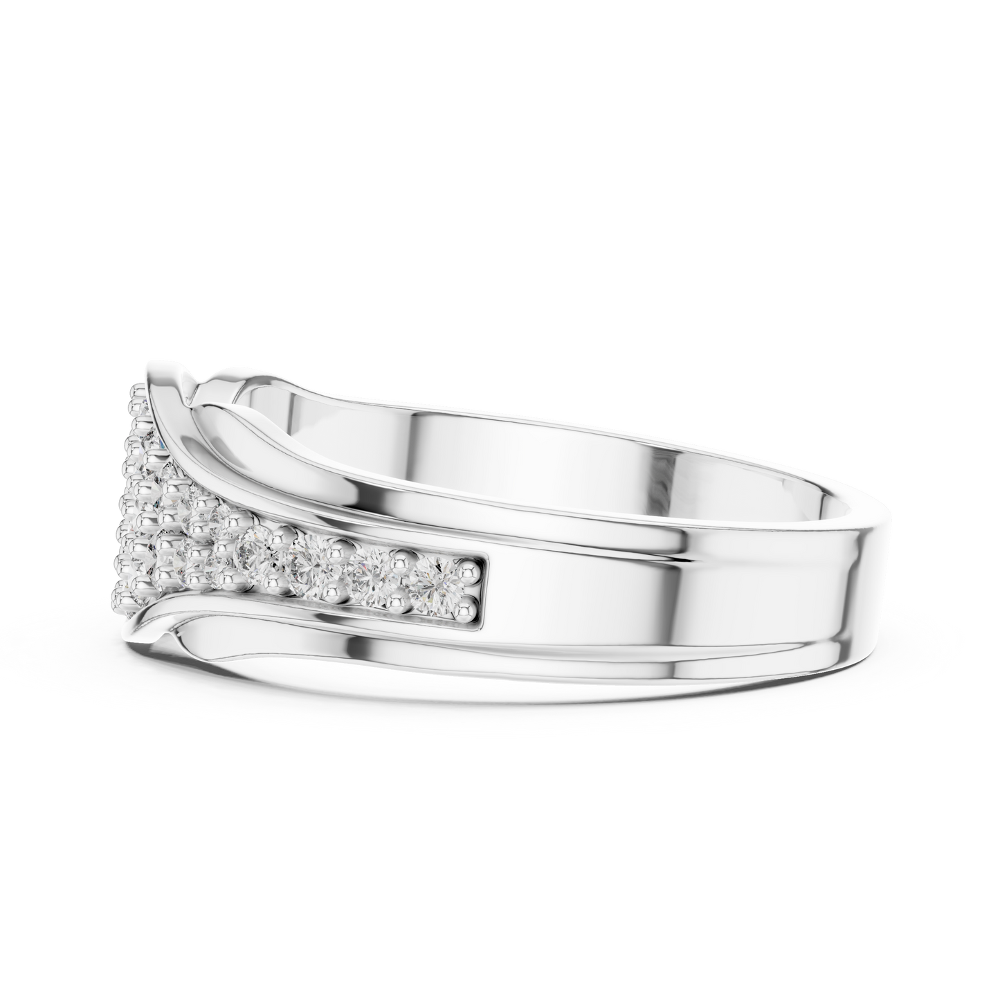 A Brilliant Diamond Cluster Band