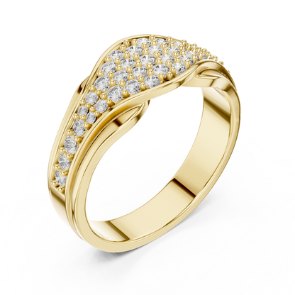 A Brilliant Diamond Cluster Band