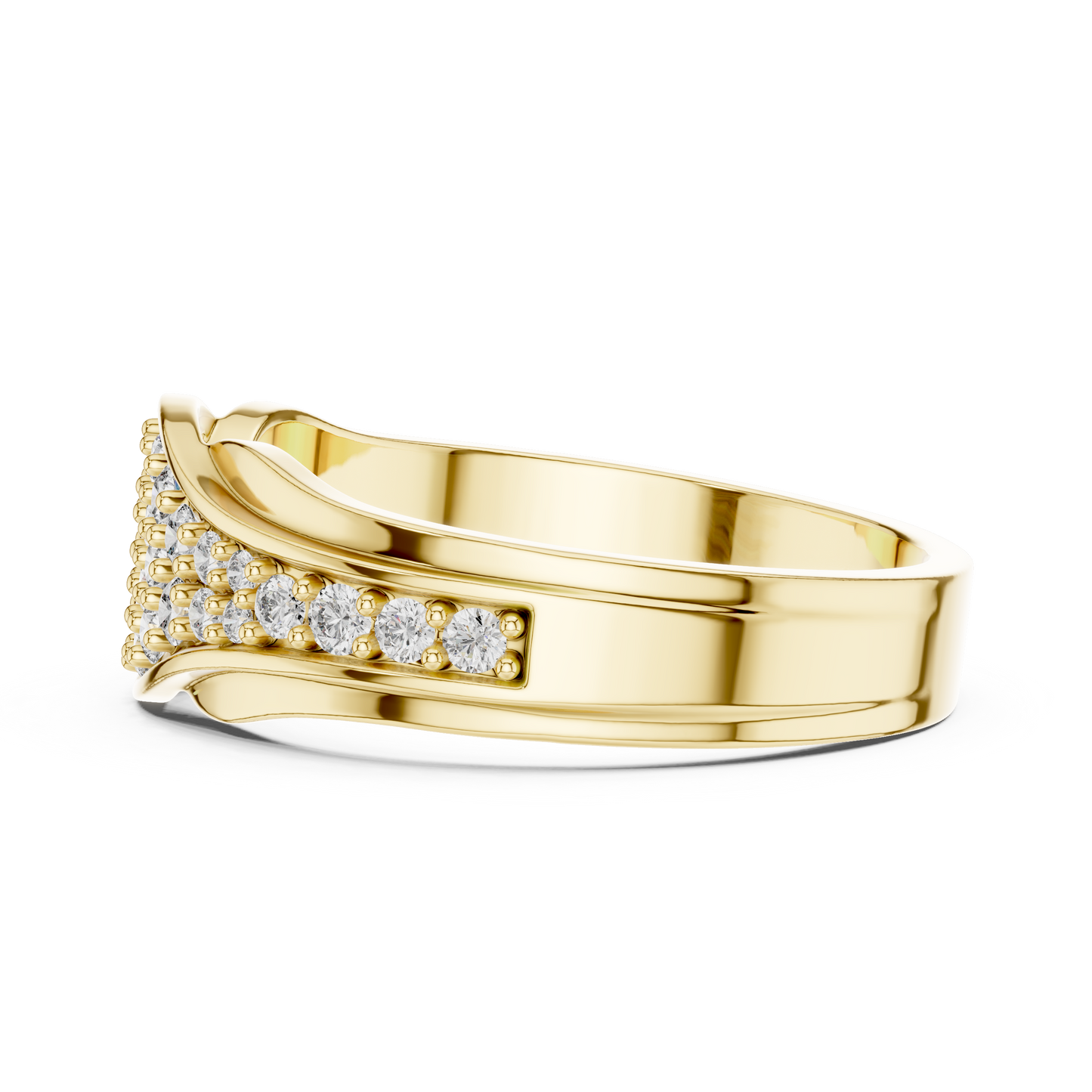 A Brilliant Diamond Cluster Band