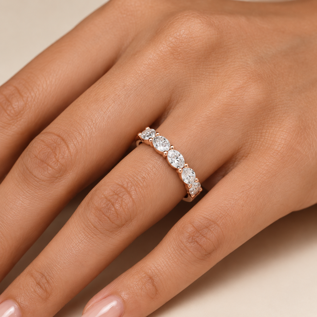 Thalia Oval Cut Lab Grown Diamond Solitaire Ring.
