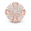 Radial Cluster Ring with Sculptural Filigree & Brilliant