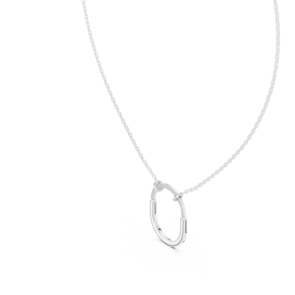 Premium Rose Gold Diamond Link Necklace