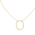 Premium Rose Gold Diamond Link Necklace