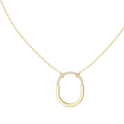 Premium Rose Gold Diamond Link Necklace