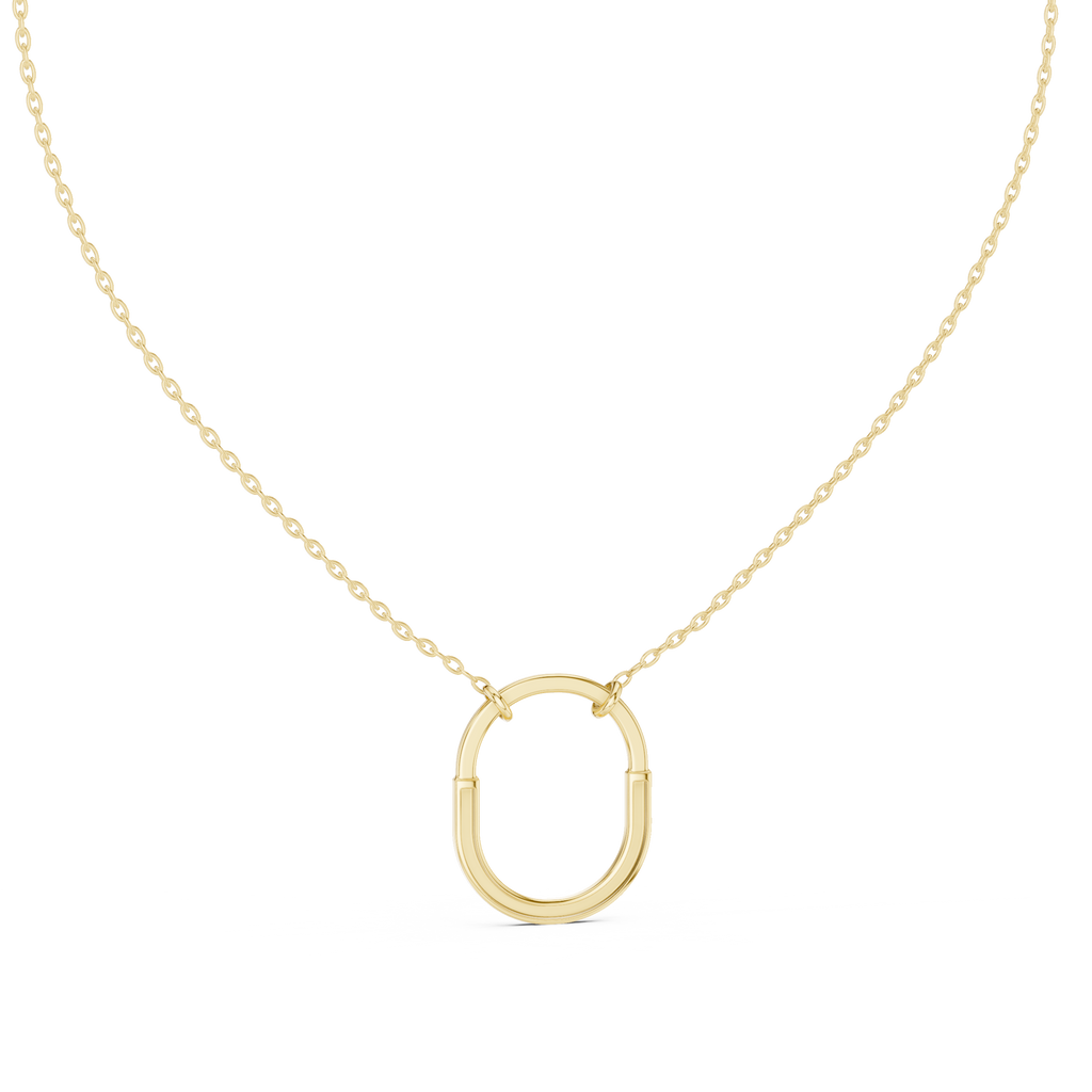 Premium Rose Gold Diamond Link Necklace