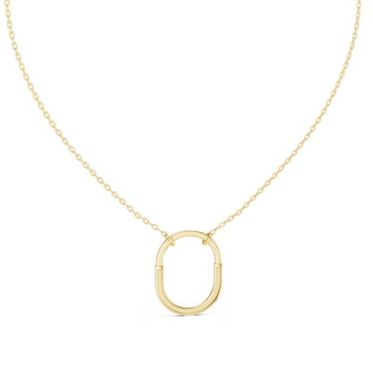 Premium Rose Gold Diamond Link Necklace