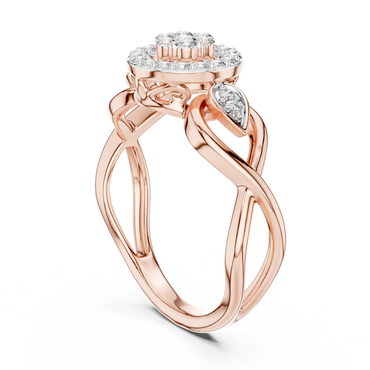 Graceful Bloom Circle Ring