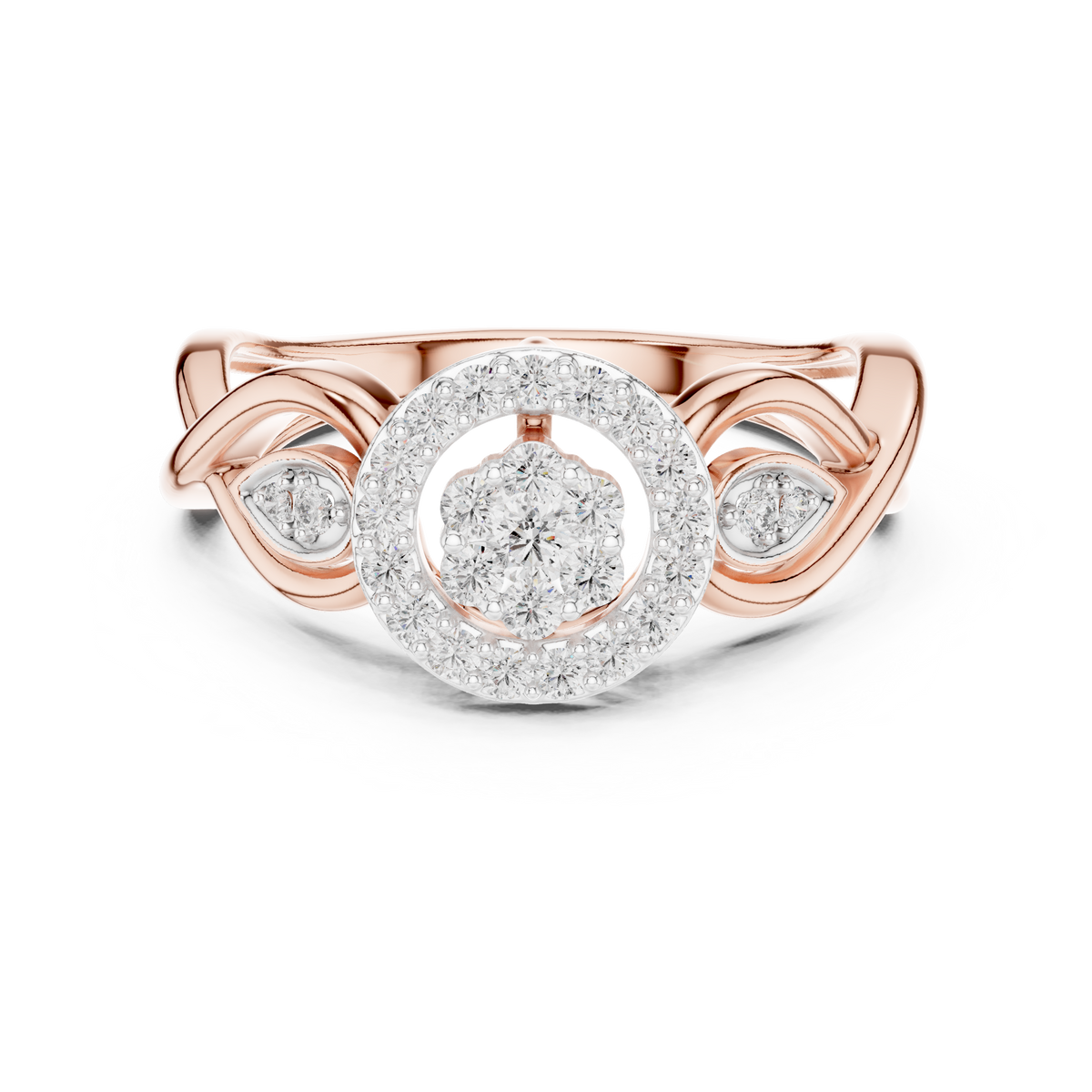 Graceful Bloom Circle Ring