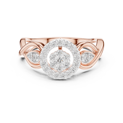 Graceful Bloom Circle Ring