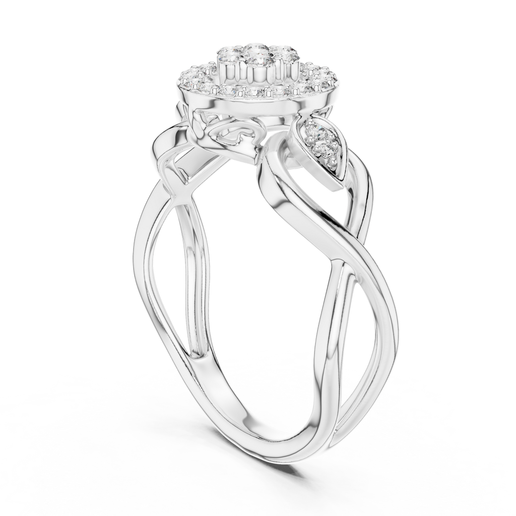 Graceful Bloom Circle Ring