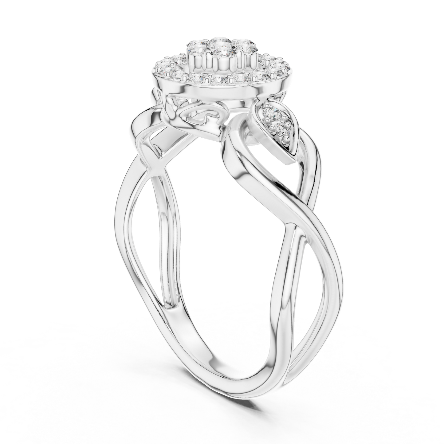 Graceful Bloom Circle Ring
