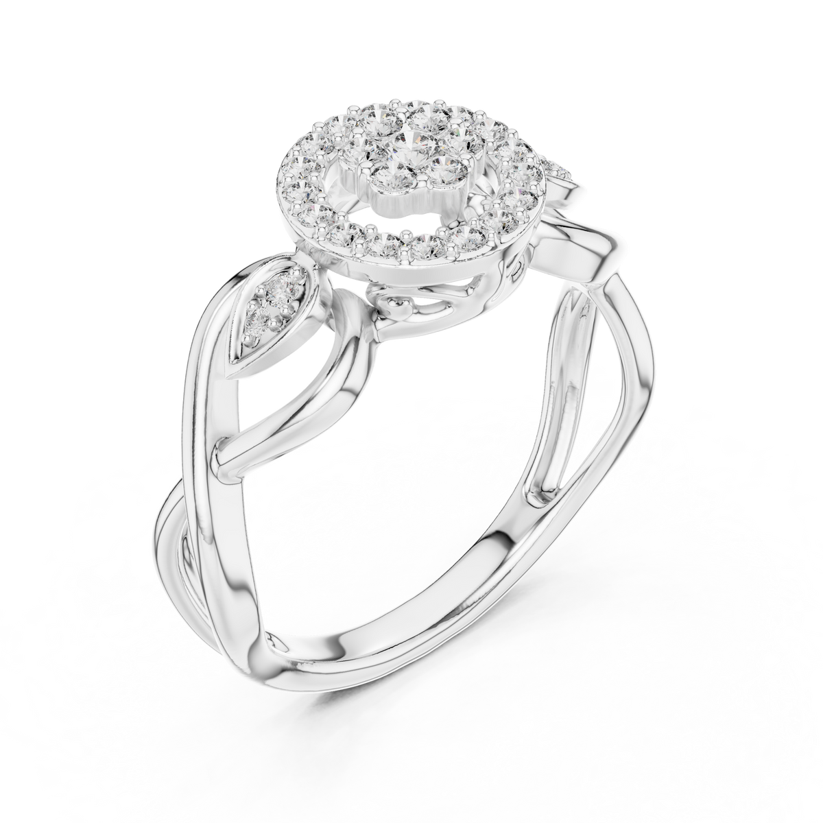 Graceful Bloom Circle Ring