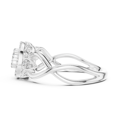 Graceful Bloom Circle Ring