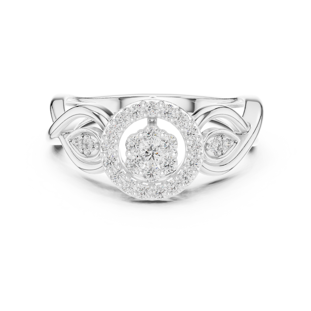Graceful Bloom Circle Ring