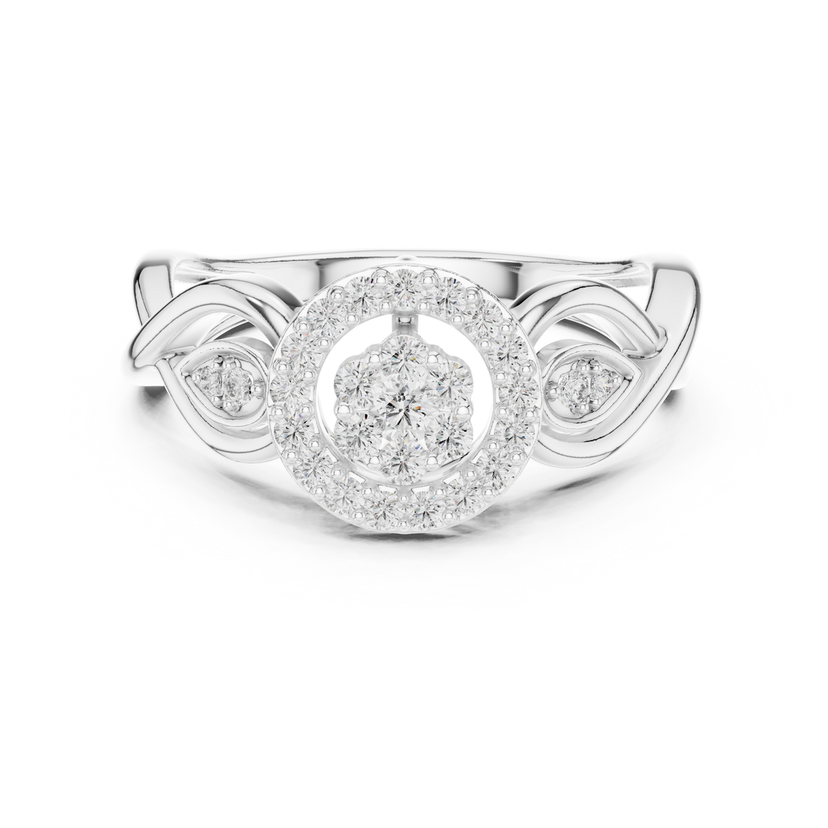 Graceful Bloom Circle Ring