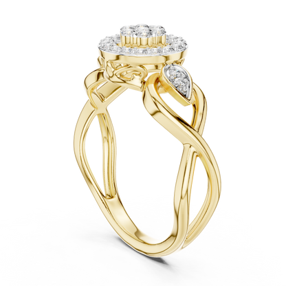 Graceful Bloom Circle Ring