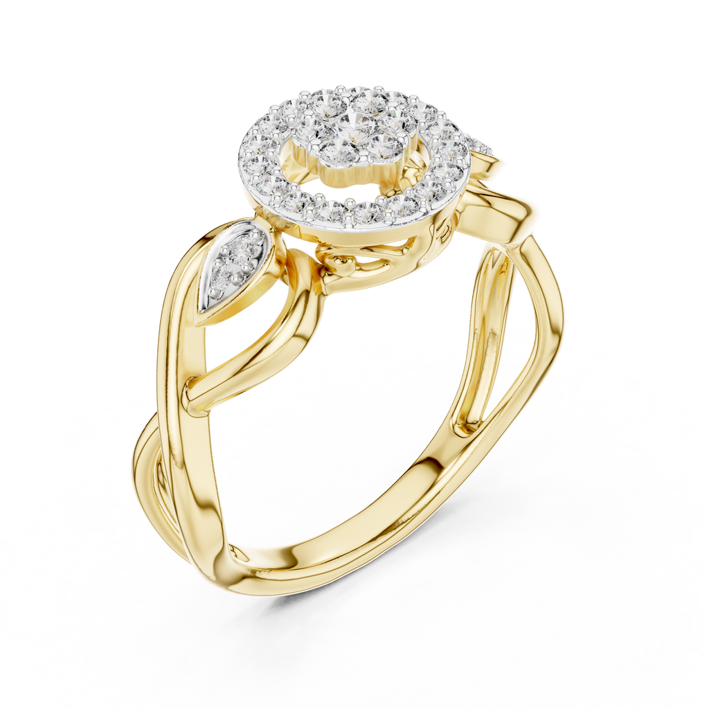 Graceful Bloom Circle Ring