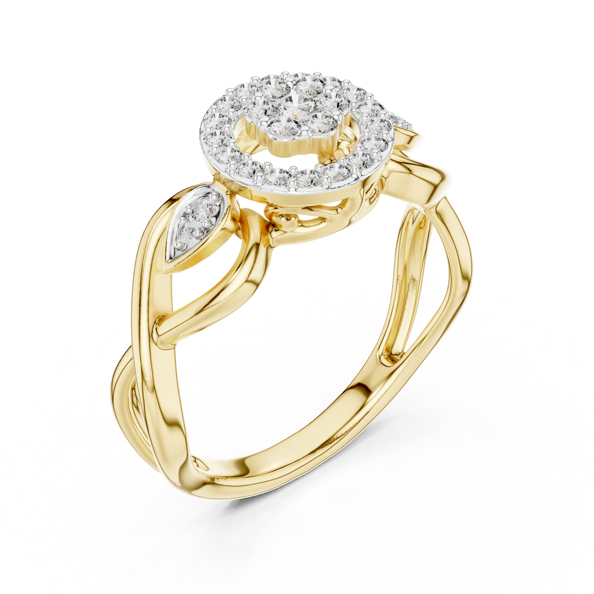 Graceful Bloom Circle Ring