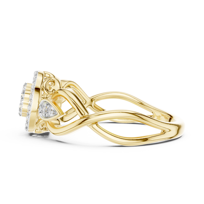 Graceful Bloom Circle Ring