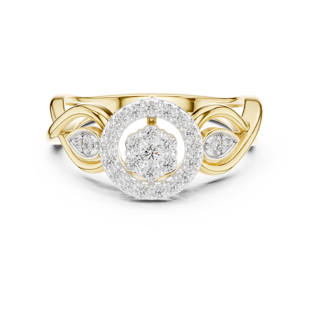 Graceful Bloom Circle Ring