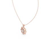 Premium  Flower Shape Diamond Necklace