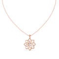 Premium  Flower Shape Diamond Necklace