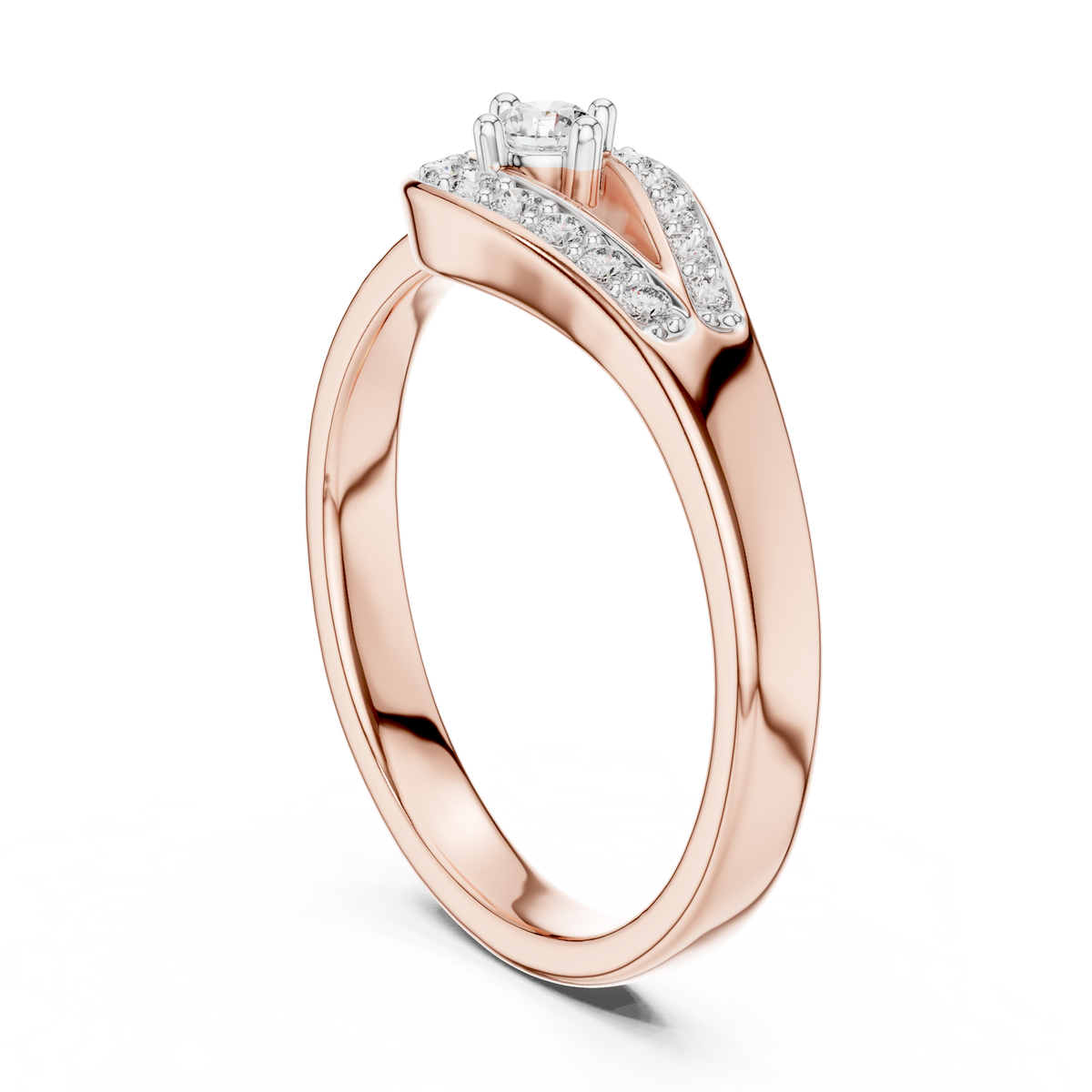 Timeless Teardrop Halo Diamond Ring
