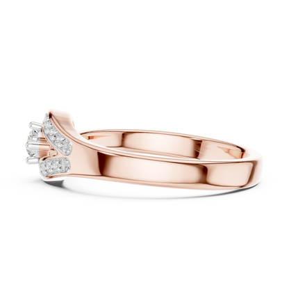 Timeless Teardrop Halo Diamond Ring