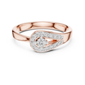 Timeless Teardrop Halo Diamond Ring