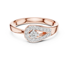 Timeless Teardrop Halo Diamond Ring