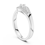 Timeless Teardrop Halo Diamond Ring