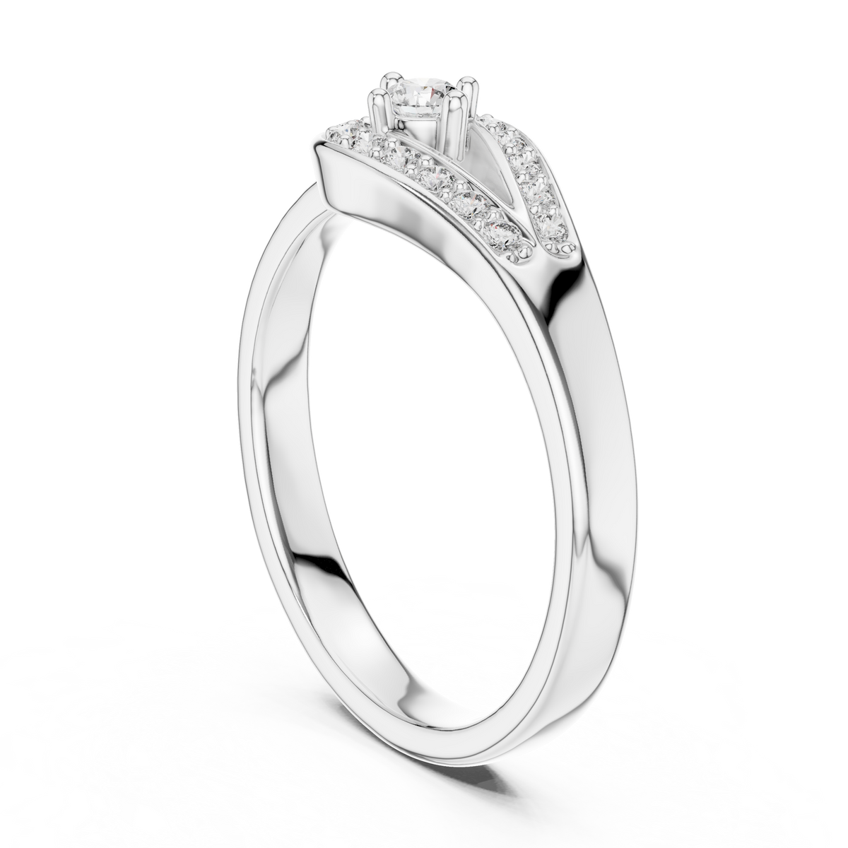 Timeless Teardrop Halo Diamond Ring