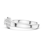 Timeless Teardrop Halo Diamond Ring