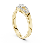 Timeless Teardrop Halo Diamond Ring