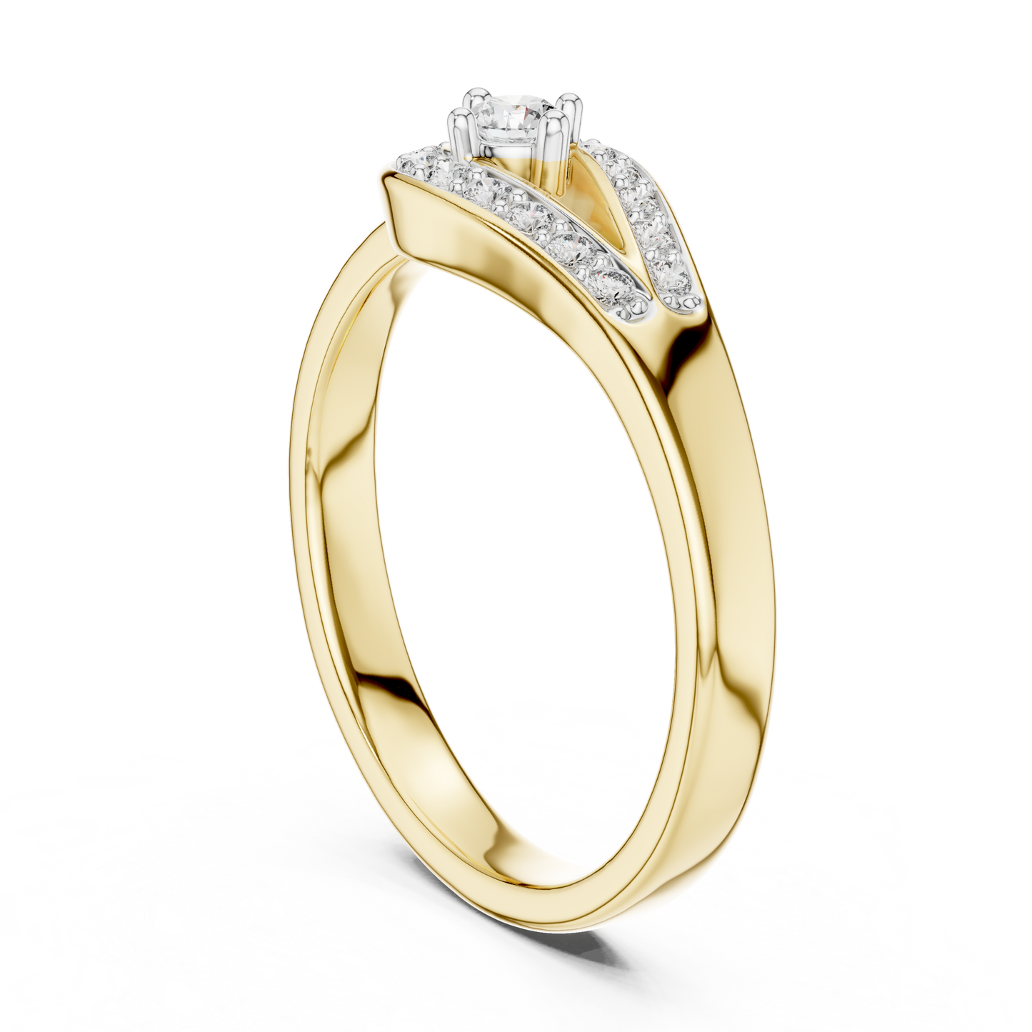 Timeless Teardrop Halo Diamond Ring