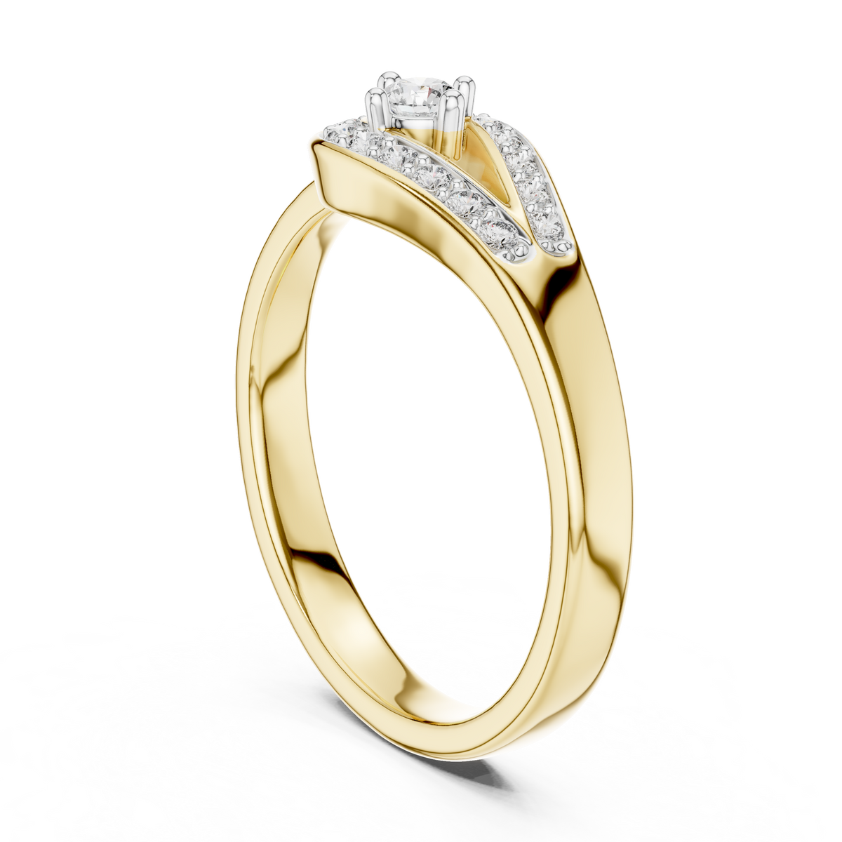 Timeless Teardrop Halo Diamond Ring